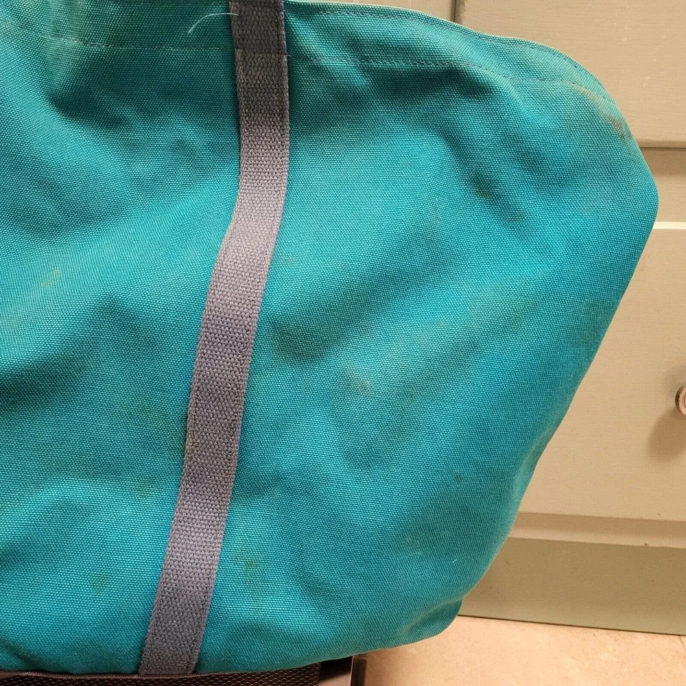 VTG‎ 70s 80s Pepsi-Cola Soda XL Canvas Boat & Tote Blue Red Zip Carry Bag RARE